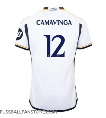 Real Madrid Eduardo Camavinga #12 Replik Heimtrikot 2023-24 Kurzarm